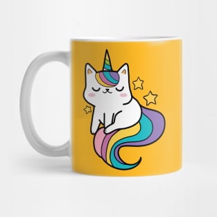 Unicorn Rainbow Kitty Mug